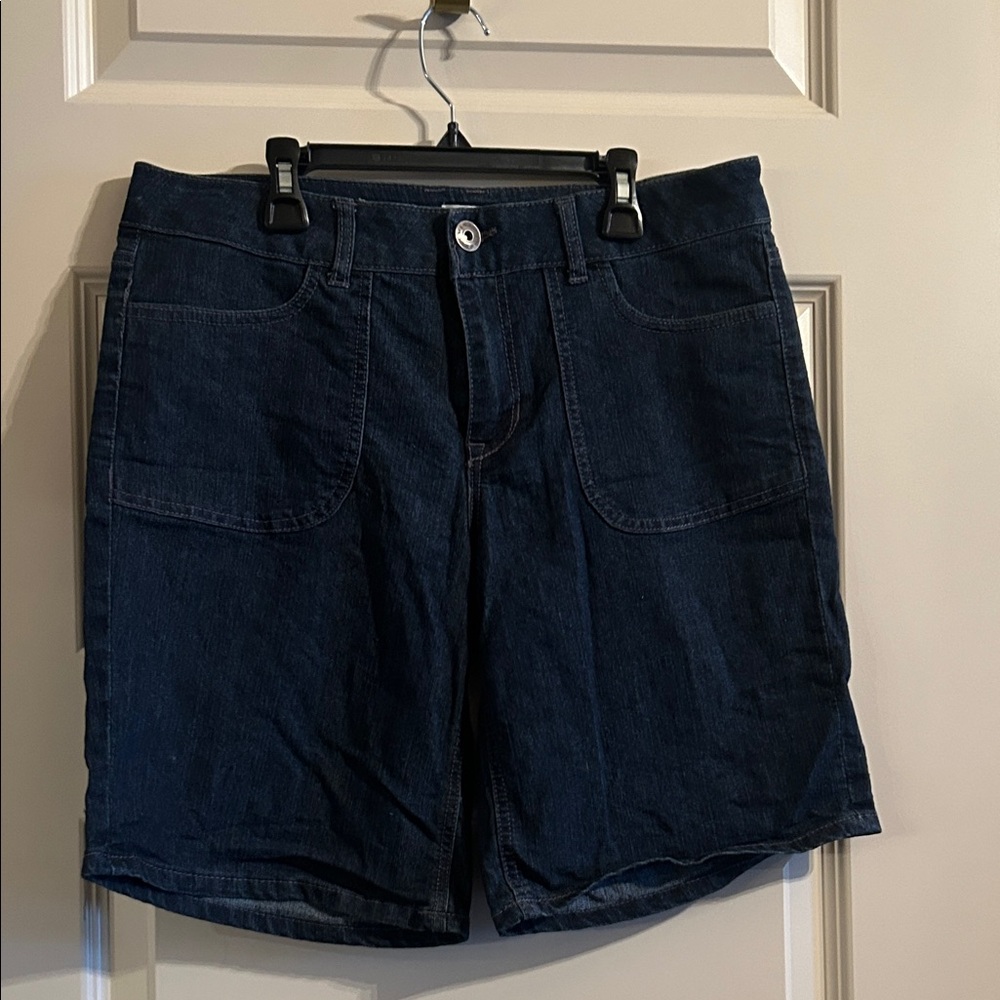 Hannah Dark Blue Jean Shorts